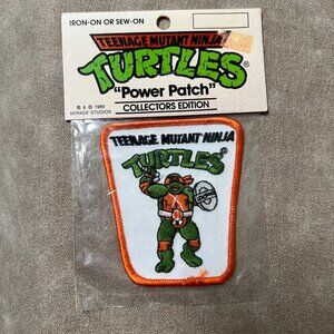 Teenage Mutant Ninja Turtles TMNT Michelangelo Power Patch Official Iron-On / Se